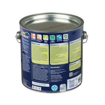Краска акриловая 2 л для пола и лестниц DULUX, база BW, полуглянцевая