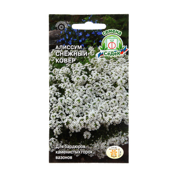 Семена Алиссум морской Снежный ковер 0,1гр СеДеК *10/200