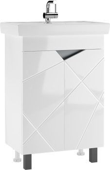 Тумба /Домино/ "Вектор 60" (выписывать раковину КМ419 - Томь 60) АНАЛОГ КЫ084 *1/10