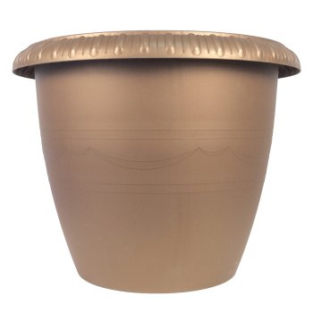 Кашпо пластм. "Lе Jardin"20,5л d верха 400мм h330мм дрен.реш.,прикорн.вент. Бронза 106-7*1/10