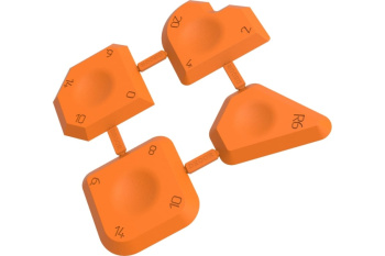 Шпатель для затирки швов 4/6/10/14/20мм резиновый (набор 4шт) арт.308-4000 Декор *1/125