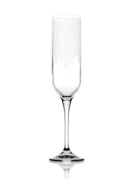 Набор бокалов стекло "BOHEMIA" "Ума" 200мл 2шт д/шампанского 40860/CH033/200/2 "KRYSTALEX" *1/12