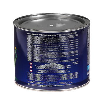 Эмаль ПФ-115 белая 1,8 кг Простокрашено *6/210