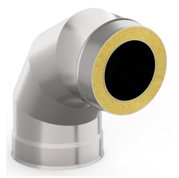 Отвод-сэндвич 90*, 120х200, нерж./оцинк., 0,5мм, 0,5мм по кон. *1/5