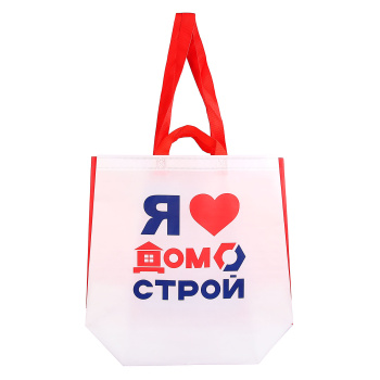 Сумка хозяйственная с ручками ДомоСтрой, полипропилен Сумка хозяйственная с ручками ДомоСтрой, полипропилен