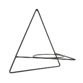 Подставка для цветов настен. металл. "Ларго" "Треугольник" внут. d кольца 125мм ПЛ6 ("VipSet") *2 Подставка для цветов настен. металл. "Ларго" "Треугольник" внут. d кольца 125мм ПЛ6 ("VipSet") *2