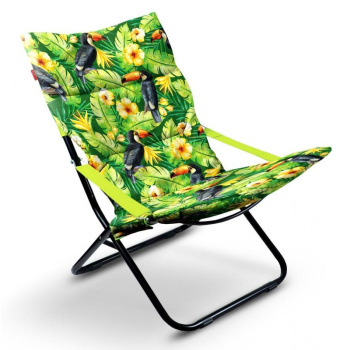 Кресло-шезлонг складное с мягк.съемн.матр.,выс.с.300мм,р-р сид.500х500ммHHK4P/T Тукан "HAUSHALT"*1/4