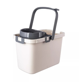 Ведро д/мытья пола пластм. со вставкой для Отжима  9,5л прямоуг."Smart" арт.34810 "Полимербыт" *1/9