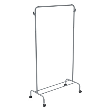 яяяВешалка напольная "Гардеробная" "Ника" выс.1,55м,шир.0,86м, на Колес. Серый ВГ2/С *1