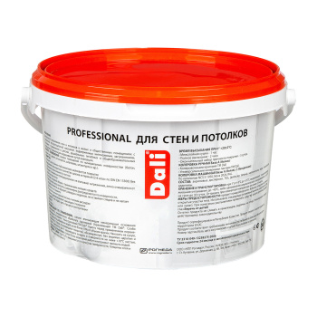 Краска акриловая для стен и потолков 2,5 л ДАЛИ PROFESSIONAL моющаяся матовая База А *1/120