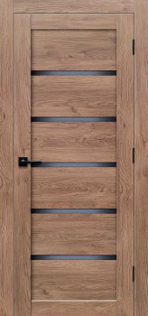 Дверь межкомнатная остекленная ЦАРГИ ПВХ COMFORT-2 Дуб Трюфель 3D 700мм BROZEX-WOOD  *1