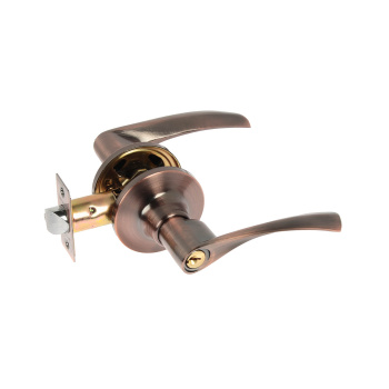 Ручка с защелкой фалевя НОРА-М ISPARUS ЗВ2-01, ключ, фиксатор, цвет медь