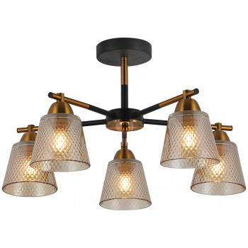 Люстра IL8226-5COU-79 BK GD Е27 60Вт S=30м2  *1