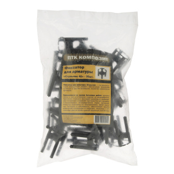 Фиксатор арматуры "Стульчик" 40 мм КрепЪ, 30 шт.