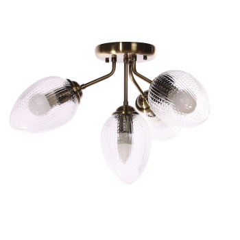 Люстра N5121/4 АВ Е27 4*40Вт ( h=325; d=560)  VERNER LIGHTING *1