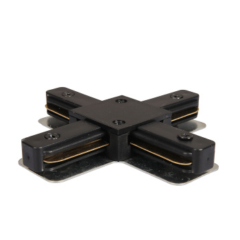 Соединитель для шинопровода Х-образный 1-фазный черный 220В GENERAL G-1-TXT-IP20-B 580933 *1