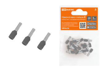 Наконечник-гильза Е4009  4мм2 с изолир. фланцем (20шт) TDM SQ0568-0042 *1/20