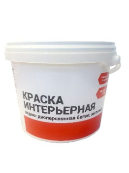 Краска акриловая 2.5 кг для стен и потолков Первая Цена, белая база А, матовая