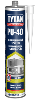 Герметик 310 мл TYTAN PU 40, полиуретановый, белый