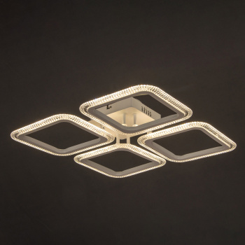 Люстра 09838-0.3-04 WH LED 3000-6200К ПДУ S=16м2 *1