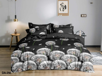 Постельное белье евро бамбук Орхидея DA-250, наволочки 70*70см - 2шт *1/4
