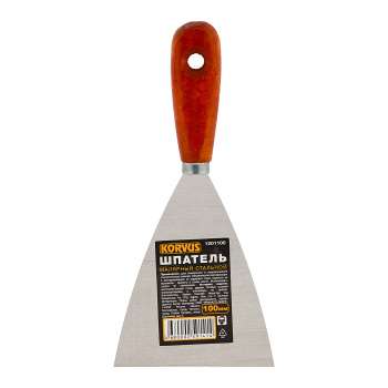 Шпатель дер.ручка 100мм "Korvus" (арт.1201100) *12/240